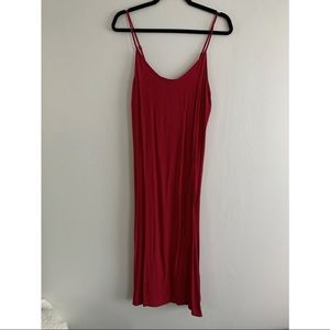 Burgundy Midi Dress